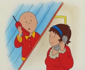 Caillou Sleeps Over